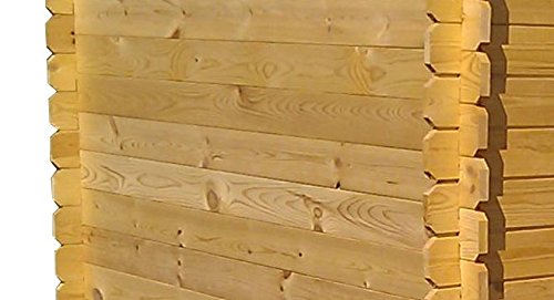 Blockbohlen Gartenhaus 19 mm Hannover – L180 x B180 - 5