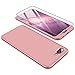 Price comparison product image Huawei Honor 8X Case Lanpangzi TPU Silicone 3 in 1 Combination Ultra Slim Cover with [Tempered Glass Screen Protector] Scratch-resistant Protective Case - Rose Gold