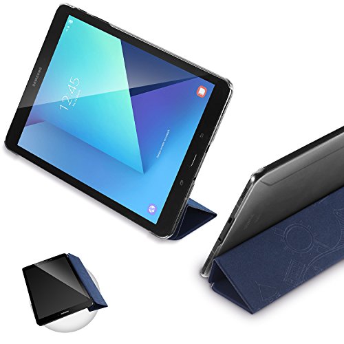 Poetic Slimline Galaxy Tab S3 9,7 Schlank Passen Tri-fold Cover Folio Stehhülle mit Automatische Schlaf / Wach-Funktion für Samsung Galaxy Tab S3 9,7 (2017) Schwarz - 3