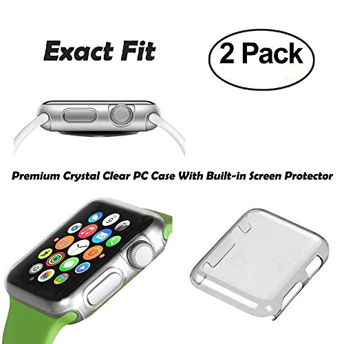 Apple Watch Series 2 Funda Feskin 2 Pack Carcasa Apple Watch Case con caratteristica dei Protector de pantalla para iWatch Series 2 38mm PC Clear Apple Watch Series 2 Funda Feskin 2 Pack Carcasa Apple Watch Case con caratteristica dei Protector de pantalla para iWatch Series 2 38mm PC Clear