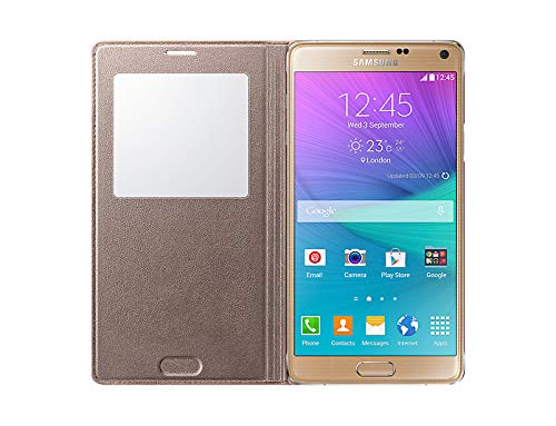 Samsung S-View - Funda oficial oficial oficial para Samsung Galaxy Note 4  blanco- Versi  n Extranjera