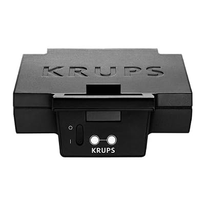 Krups FDK 451 Appareil à croque-monsieur 850 W, plaques 25 x 12 cm (Noir)