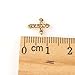 3D Nail Art Tip Decoration Rhinestone Cross Glitters 10pcs Gold