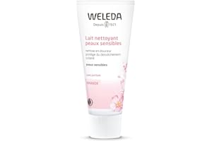 WELEDA - Lait Nettoyant Confort Peaux Sensibles, Atopiques - Nettoie et démaquille - Sans parfum - Tube 75 ml