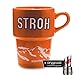 Produktbild Stroh Exklusiv Tasse, Spirit of Austria, orange, Markentasse + Flaschenausgiesser