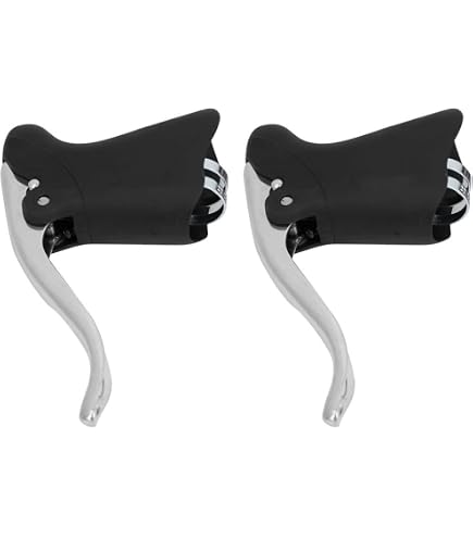 Levier/manette Route 7v. Double Alu Noir  Paire  Compatible Shimano Marque Microshift Piece Velo Levier Transmission Velo Levier De Vitesse