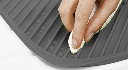 Joseph Joseph 85089 Flume Grosse Faltbare Silikon-Abtropfmatte, plastik, 43,5 x 31,5 x 0,95 cm, grau - 4