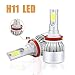 Produktbild H1/H3/H4/H7/H11/9005/9006 LED Lampen Scheinwerfer, A6 72 W 7600lm 6000 K IP68 Cool weiß LED Conversion Kit, 2 Pack – 1 Jahr Garantie