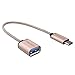 MoArmouz® Type C OTG Cable [2 YEARS WARRANTY] USB 3.0 Type C to Standard Type A USB 3.0 Female Charge & Data Adapter Cable, Apple New Macbook, Chromebook Pixel, LG G5, Nokia N1 and other USB C Supported Devices [ROSE GOLD] RS.699.00