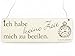 Produktbild Vintage Deko Schild Türschild ICH HABE KEINE ZEIT MICH ZU BEEILEN Shabby Nostalgie Landhaus Impression Wandschild