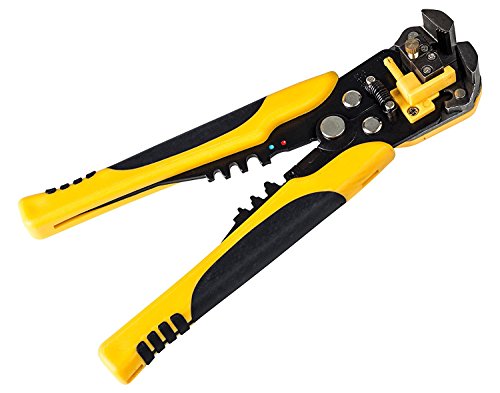 Automatische Abisolierzange Crimpzange selbsteinstellend verstellbar Feinjustierung über Einstellschraube AWG Entmanteler Isolierzange - 3