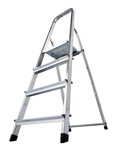 Krause 000705 Stufen-Stehleiter Aluminium max. Arbeitshöhe 2.80 m - 3