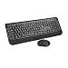 Produktbild Kabellos Tastatur und Maus, Jelly Comb Multimedia Tastatur und Maus Full-Size ( 49 *18 CM) Ergonomische Schnurlos Tastatur und Maus Flüsterleises (Deutsches Tastaturlayout, QWERTZ) für PC / Laptop und Windows / Mac / Linux, Schwarz