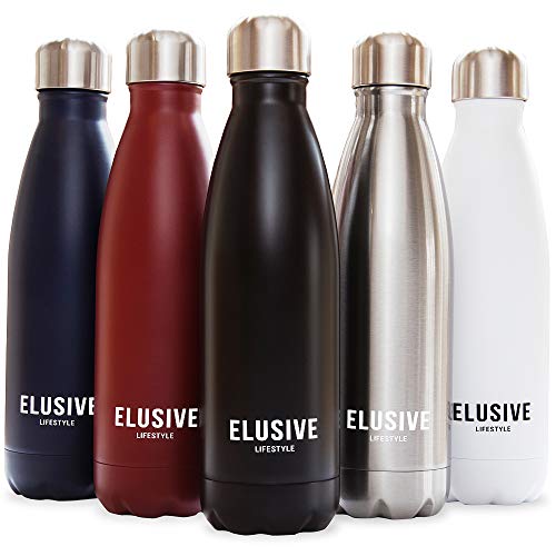 ELUSIVE LIFESTYLE Stainless Steel Water Bottle 500ml Vacuum Insulated Flask BPA-Free Sports Bottle ELUSIVE LIFESTYLE Stainless Steel Water Bottle 500ml Vacuum Insulated Flask BPA-Free Sports Bottle