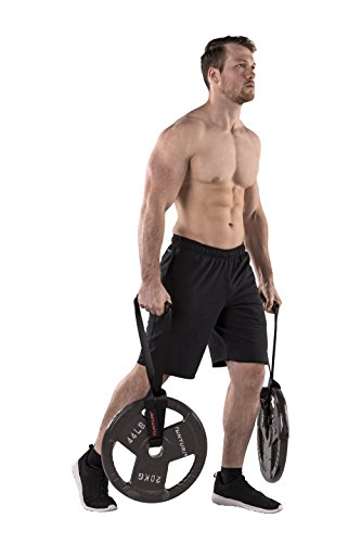 Tunturi Farmer Walk Handles Hantelschlaufen, Schwarz, One Size - 2