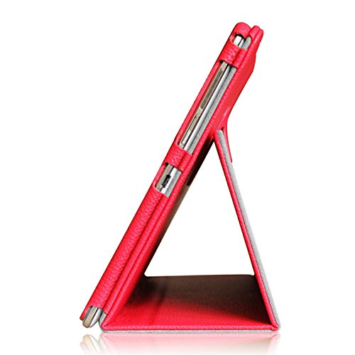 Fintie Samsung Galaxy Tab S 10.5 Hülle Case – Slim Fit Folio Kunstleder Schutzhülle Cover Tasche mit Ständerfunktion für Samsung Galaxy Tab S T800 T805 (10,5 Zoll) Tablet (mit Auto Schlaf / Wach Funktion), Rot - 4