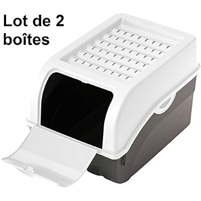 Rival 2 x Boîte de conservation pour Pommes de terre, Légumes, Fruits, Oignons, Boîte de rangement en plastique, Volume de 7,7 litres (Lot de 2 boîtes) en blanc