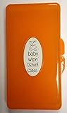 Brand New Baby Wipe Case Carry Along Box Changing Dispenser Home Holiday Use Wet Wipe Case (Orange)