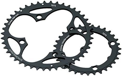 Stronglight MTB Chainring 104 / 2 x 64 10 Outer 42 Teeth 10 Speed Shimano 2286564400 Black