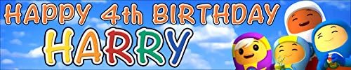 2 x Go Jetters Personalised Birthday Banners