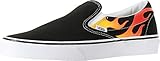 Damen Vans Classic Slip-On(flame) black / black / tr wht