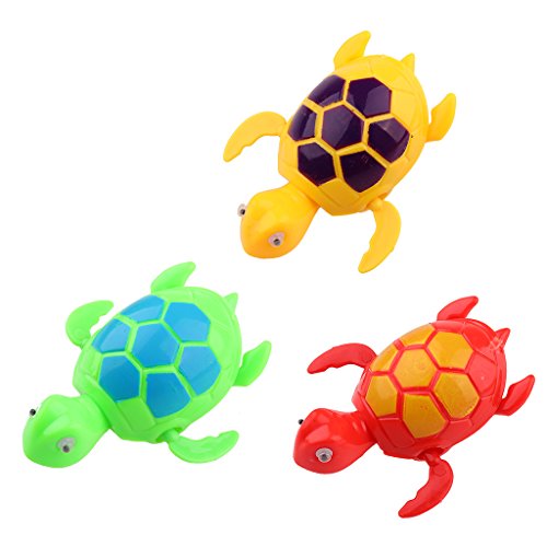 Gazechimp Wind-up Uhrwerk Schildkröte Kinder Bathtime Spielzeug Sammler Wind-up Toy, Baby Lernspielzeug, Geschenk, Zufällig Farbe, Idea auch als Haus Tisch Zimmer Dekoration
