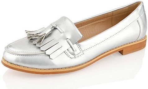 Womens Girls Office Fringe Tassel Loafers Flat Casual School Work Shoes Size