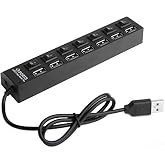 Alfais 4874 7 Port USB 2.0 Swith &Ccedil;oklayıcı