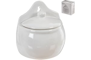 NAHUEL HOME Salero Ceramica Blanco Clasic 13x12x7cm