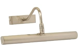 BRITALIA Antique Chrome Vintage Retro Picture & Mirror Light | Adjustable Head | 285mm Width | Rectangular Back Plate | 2 x G9 Lamps Required (Not Included)