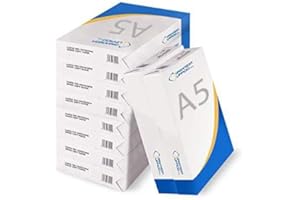 ORGANIZZA UFFICIO 10 Risme Carta A5 80gr per Ricette Mediche, 5.000 fogli Extrabianco, Stampanti per medici.