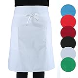 Fácil de limpiar y lavable hasta 30°C, disponibles en muy variados colores. El envío incluye: 1 x Delantal