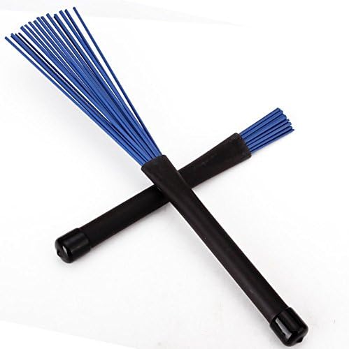 Juneping 1 Pair Jazz Drum Brushes Retractable Drum Sticks 32cm