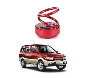 PRIKNIK Solar Energy Rotating Car Perfume with Long Lasting Organic Fragrance, Feel-Good Premium Car Air freshener Compatible with Chevrolet Tavera