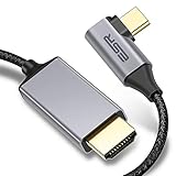 Resolución de hasta 4K@60Hz - El cable ESR USB-C a HDMI soporta una resolución de hasta 4K*2K(3840x2160) @60Hz para ordenadores, pantallas, monitores y proyectores. Puedes extender o reflejar tu portátil o smartphone en una pantalla o TV con puerto HDMI, disfrutando de una experiencia de home theater.