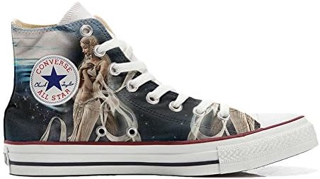 Converse Original, CUSTOMIZED with printed Italian style (handmade shoes) Fata Spaziale - size 46 EU