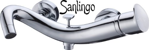 Preisvergleich Produktbild Sanlingo Designer Badewannenarmatur Wannenarmatur Serie Iseo Horn