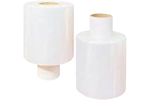ARLI Stretch Film Mini Transparent 100 mm x 150 m PE Hand Stretch Film 20 my Hand Stretch Film Tear-Resistant and Stretchy - Packaging and Securing Goods Moving Shipping Warehouse - 2 Rolls