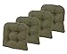 Produktbild Klear Vu Tyson Gripper Universal Non-Slip Overstuffed Dining Chair Cushion 4 Pack Green