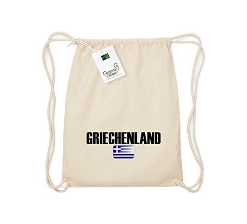 Shirtstown Organic Gymsac Griechenland Land Länder Fussball, natur