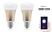 Produktbild Smart Home LED Lampe, Glühbirne kompatibel mit Alexa, entspricht 40W Leistung, dimmbar, 16 Mio Farben, per App steuerbar, kein teures Steuerelement erforderlich, funktioniert mit Amazon Alexa, Plug & Play Set Up von Wasserstein (Glühbirne, 2 Pack)