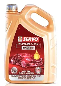 Shoppertize SERVO Futura G Plus 5W-30 Futura G+ Synthetic 3.5ltrs