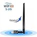 Produktbild USB WIFI Adaptor, AMBOLOVE 5DBi abnehmbarer Wifi Dongle Antenne 600Mbit/s Dualband Kabellos Wlan Stick(802.11n/g/b/a/ac) für alle Windows / Mac und Linux System (B-H5)