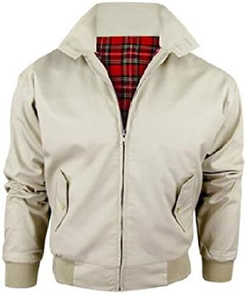 Street Fox Harrington Jacket Adults British Made Classic 1970'S Vintage Retro Mod Skin Scooter Tartan Lining
