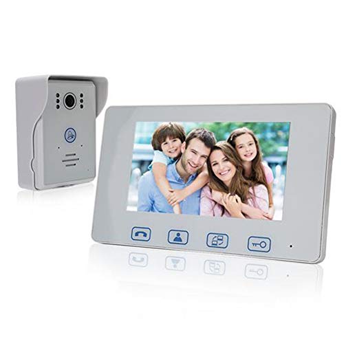 JFW-Rainproof 7 Inch wired Video Door Phone Intercom door intercom video phone Night Vision Intercom unlock-control function
