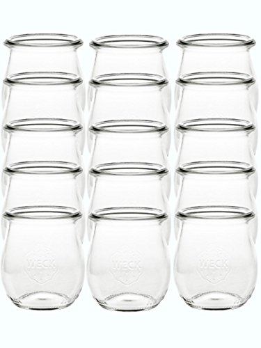 8er Set Weck Gläser 220 ml Tulpengläser inkl 8 Frischhaltedeckel Einmachgläser Sturzgläser Weckgläser
