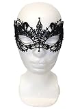 Máscara Seductora de Encaje para Fiestas de Disfraces, Sorprenda de forma discreta, al mismo tiempo que parezca estar maquillada de color negro (Seductive Lace Mask)