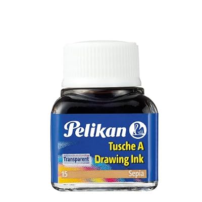 Pelikan 201640 Encre de chine A flacon 10 ml Sépia