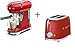 Produktbild Smeg Set 2pieces Kaffeemaschine + Toaster 2 Scheiben rot