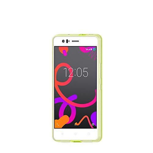 BQ M5 5 Lime Gummy - Funda para Aquaris M2017 M5 5  color lima